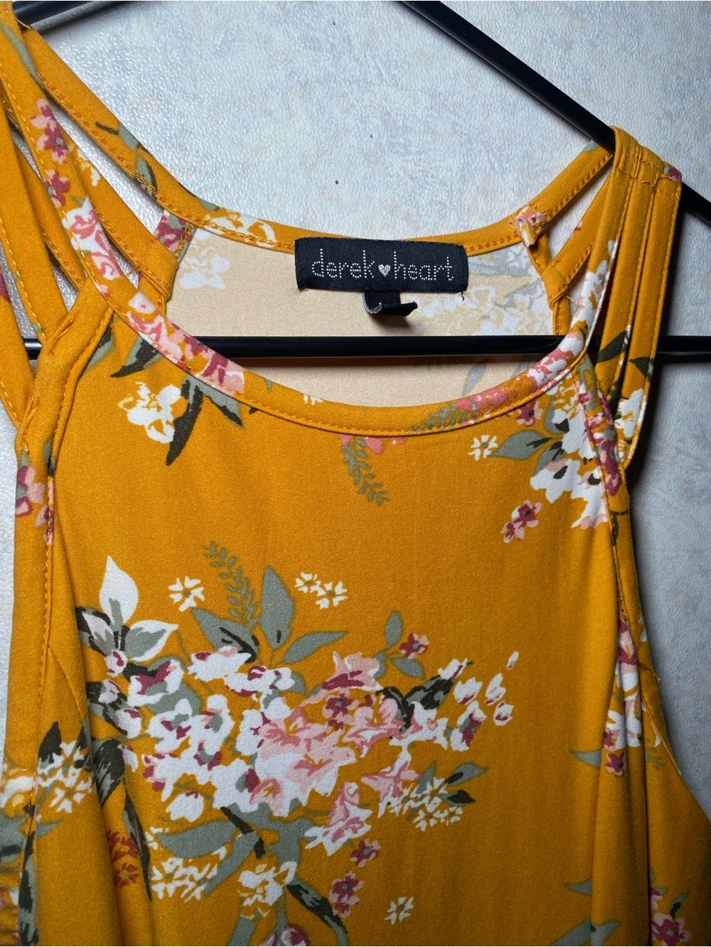 Derek Heart Yellow Floral Dress.